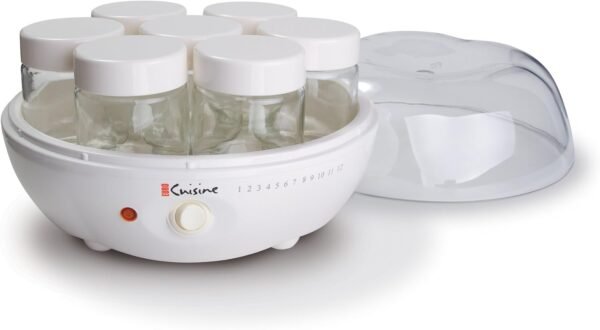616XtZmcspL._AC_SL1500_ Euro Cuisine YM80 Yogurt Maker review Create Healthy Homemade Yogurt Easily with Glass Jars