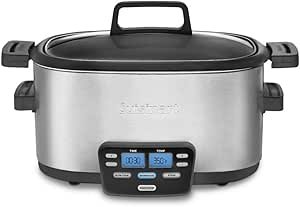 61HL6-c0JyL.__AC_SX300_SY300_QL70_ML2_ Cuisinart Cook Central 6 Qt Multicooker Review Versatile Slow Cooker for Busy Kitchens