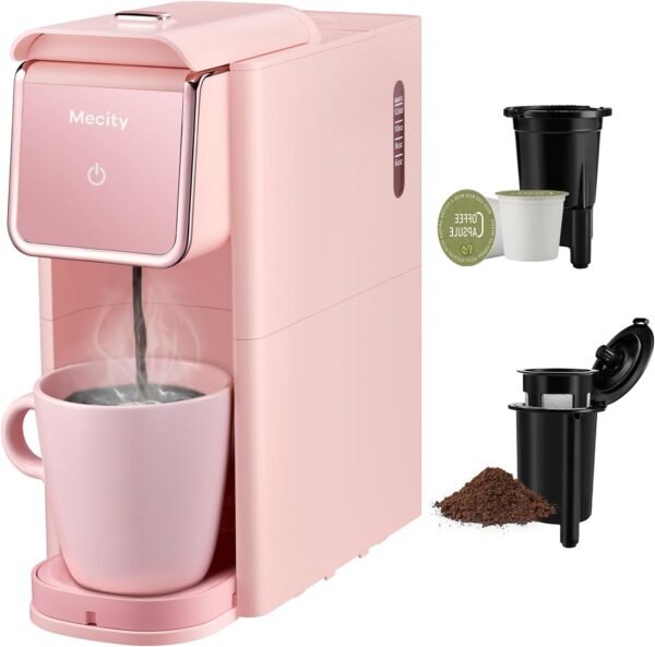 61KZH4qZDL._AC_SL1500_ Review of Mecity Mini Coffee Maker Single Serve Machine for K-Cup and Ground Coffee