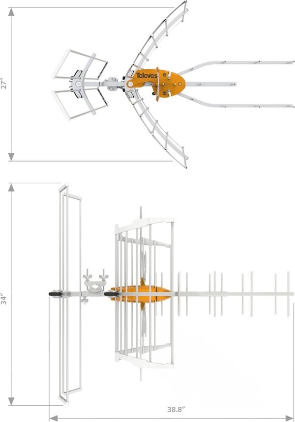 61Pz70CI1WL._AC_SL1500_ Televes Ellipse Mix Outdoor HDTV Antenna review high-vhf/uhf performance with LTE/5G filter