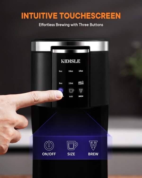 61evns5HAYL._AC_SL1500_ KIDISLE Single Serve Coffee Maker Review 2025 3-in-1 Brewing Machine with Travel Mug