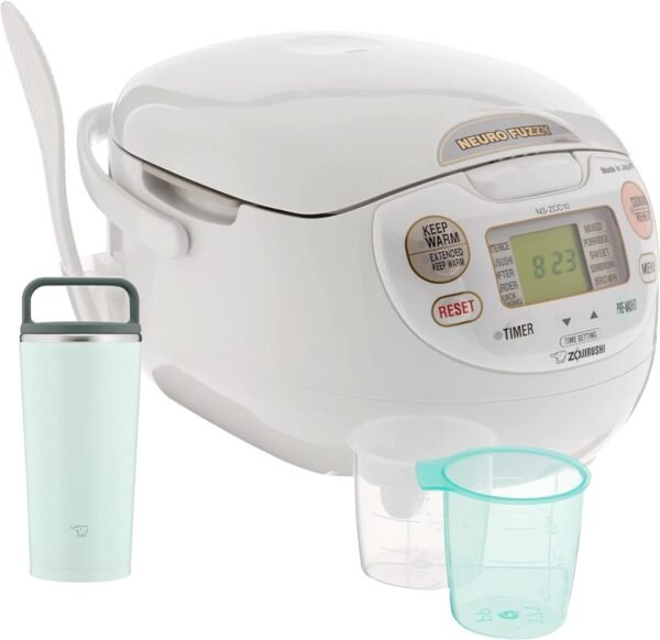 61hR2CqvuIL._AC_SL1500_ Zojirushi NS-ZCC10 Rice Cooker review Neuro Fuzzy technology and 5.5-cup capacity