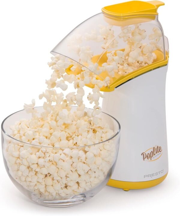 61iBqNkPrL._AC_SL1500_ Presto PopLite Hot Air Popcorn Popper review efficient, healthy snack maker worth buying
