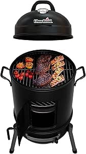 61tspzpVI5L.__AC_SX300_SY300_QL70_ML2_ Comprehensive review of the Char-Broil Bullet Charcoal Smoker 16-inch for outdoor cooking enthusiasts