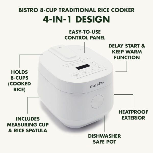 712gZ91CUNL._AC_SL1500_ GreenPan Healthy Ceramic Nonstick Rice Cooker Review Compact Design and Easy Meal Presets Explained