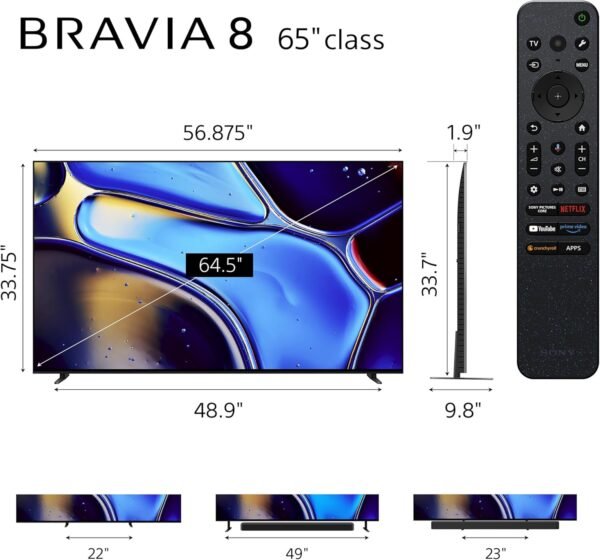 714BZkD8eL._AC_SL1500_ Sony 65 Inch OLED 4K Ultra HD TV Review BRAVIA 8 Features Explained