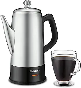 718ANc8aIZL.__AC_SX300_SY300_QL70_FMwebp_ Cuisinart Classic 12 Cup Percolator PRC-12N Review Stainless Steel Coffee Maker Insights