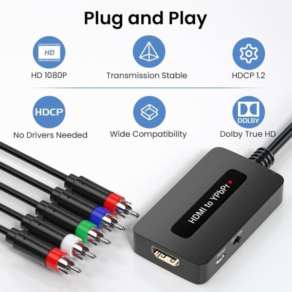 71D17pMVzzL._AC_SL1500_ HDMI to Component Converter Review Generic Model for Traditional TVs and Devices