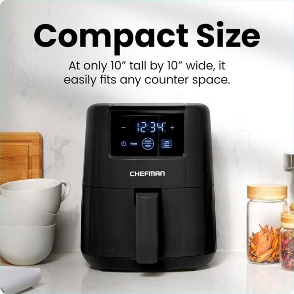 71FYKUwbyrL._AC_SL1500_ Chefman 2 Qt Mini Air Fryer review Compact Design with Digital Touch Controls