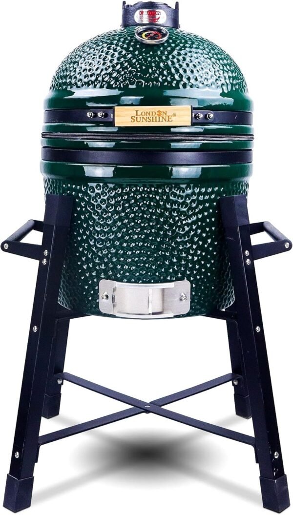 71GdSt5MR5S._AC_SL1500_ Review of London Sunshine Ceramic Kamado Charcoal BBQ Grill and Smoker