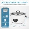 71N6qFHAIjL._AC_SL1500_ Review of Aroma Commercial Rice Cooker ARC-1430E Perfect for Large Kitchens