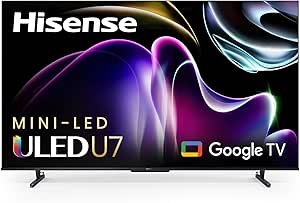 71a6qYc8YXL.__AC_SX300_SY300_QL70_ML2_ Hisense 75-Inch U7 Series Mini-LED 4K TV review with QLED and 144Hz insights