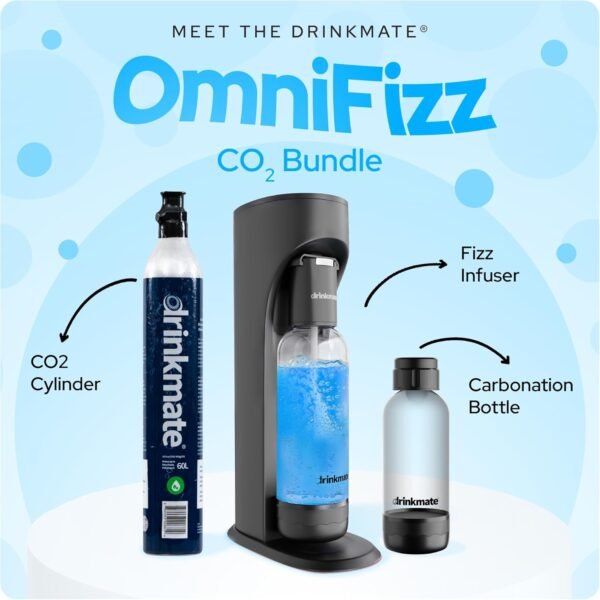71awTOT8g9L._AC_SL1500_ Drinkmate OmniFizz review sparkling beverage maker CO2 bundle for creative carbonated drinks