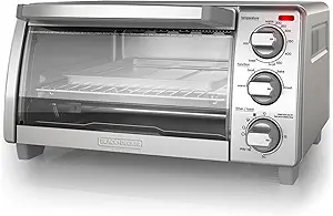 71d9Mc5sRgL.__AC_SX300_SY300_QL70_FMwebp_ BLACK+DECKER 4-Slice Toaster Oven Review Stainless Steel Baking and Broiling Performance