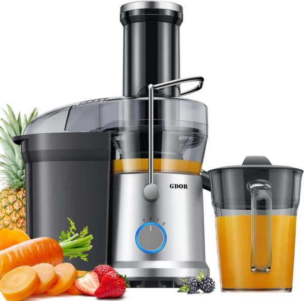 71ixHvuB3GL._AC_SL1500_ GDOR 1200W Juicer Review Centrifugal Juice Extractor with Wide Feed Chute