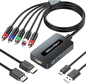 71jiEacGGHL.__AC_SX300_SY300_QL70_ML2_ HDMI to Component Converter Review Generic Model for Traditional TVs and Devices