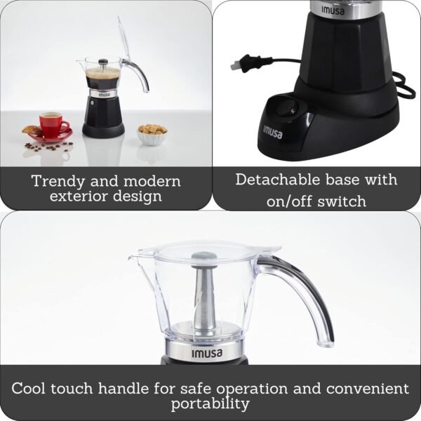 71pcx4X5ZRL._AC_SL1500_ Imusa Electric Espresso Maker Review Best for Versatile Brewing and Stylish Design