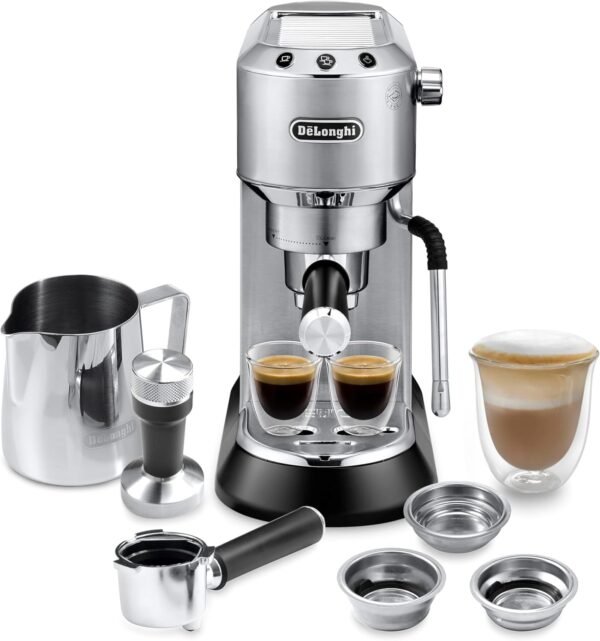 71qNudnQ-nL._AC_SL1500_ DeLonghi Dedica Arte Espresso Machine Review Compact Design with My LatteArt Steam Wand