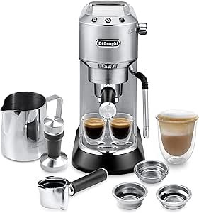 71qNudnQ-nL.__AC_SX300_SY300_QL70_ML2_ DeLonghi Dedica Arte Espresso Machine Review Compact Design with My LatteArt Steam Wand