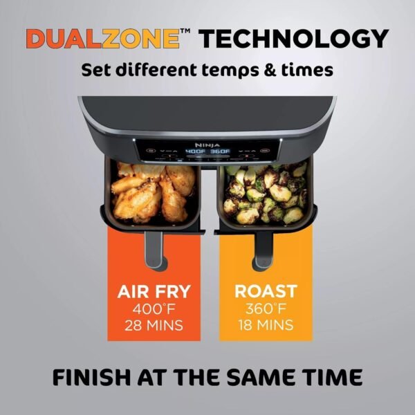 71xOSSGVWzL._AC_SL1500_ Ninja DZ201 Foodi Air Fryer Review DualZone Technology for Perfect Cooking