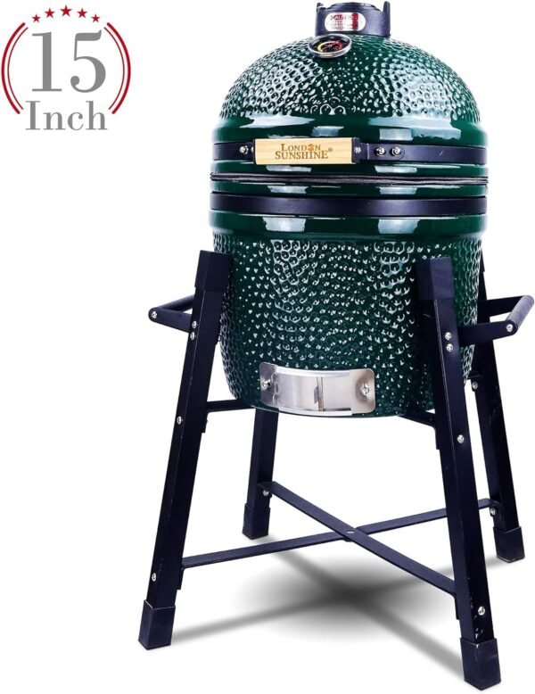 71xhl2mbQgS._AC_SL1500_ Review of London Sunshine Ceramic Kamado Charcoal BBQ Grill and Smoker