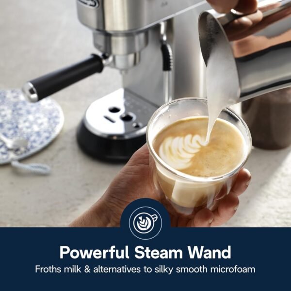 71xmy2gde0L._AC_SL1500_ DeLonghi Dedica Arte Espresso Machine Review Compact Design with My LatteArt Steam Wand