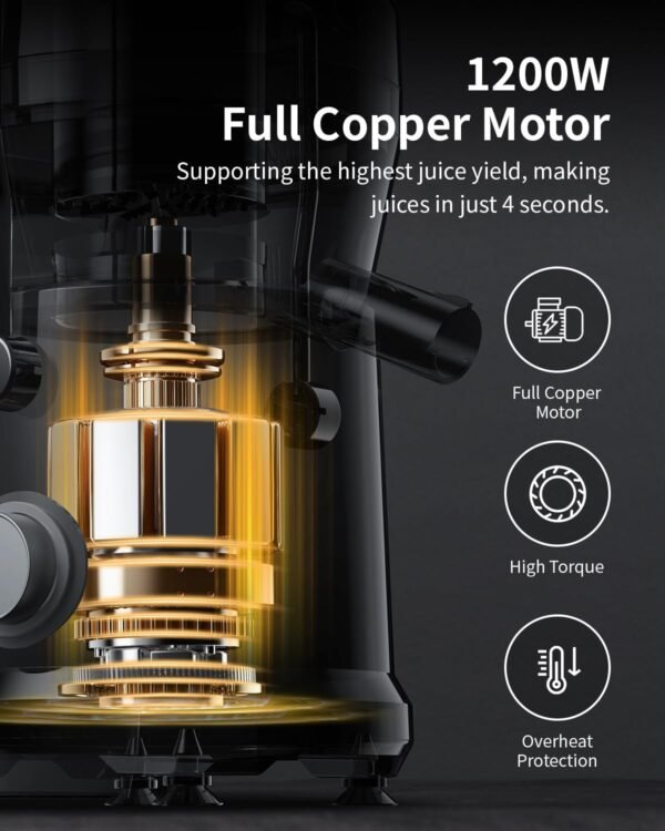 71zkpXay0QL._AC_SL1500_ GDOR 1200W Juicer Review Centrifugal Juice Extractor with Wide Feed Chute
