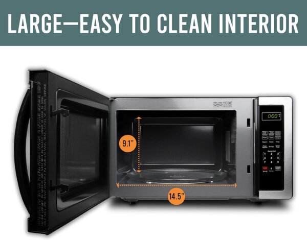 811MPny1ZHL._AC_SL1500_-1 Farberware Classic Microwave Oven 1.1 Cu. Ft. 1000-Watt Stainless Steel review