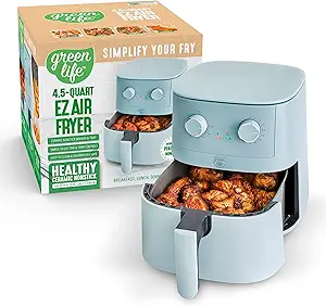 812XtJY7LSL.__AC_SX300_SY300_QL70_FMwebp_ GreenLife Mechanical Air Fryer review 2024 compact 4.5QT family-sized nonstick kitchen essential