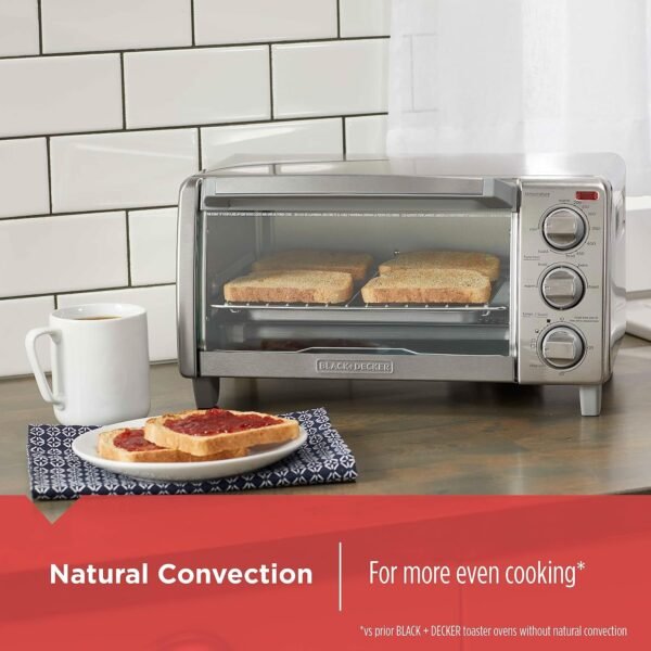 813nww3sJDL._AC_SL1500_ BLACK+DECKER 4-Slice Toaster Oven Review Stainless Steel Baking and Broiling Performance