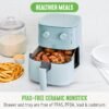 815DWDh7VBL._AC_SL1500_ GreenLife Mechanical Air Fryer review 2024 compact 4.5QT family-sized nonstick kitchen essential