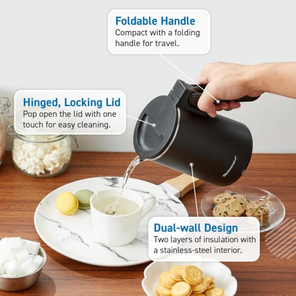 81No2b3VPNL._AC_SL1500_ Elite Gourmet Electric Kettle EKT719 Review Compact Dual Voltage Design for Travel and Home Use
