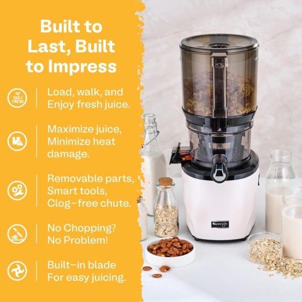 81i0cXmN66L._AC_SL1500_ Kuvings AUTO10 Cold Press Juicer Review Quiet Masticating Machine for Juice and Nut Milk