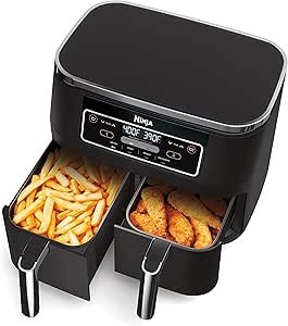 81i39vRv0DS.__AC_SX300_SY300_QL70_ML2_ Ninja DZ201 Foodi 8-Quart Air Fryer Review with DualZone Technology Insights