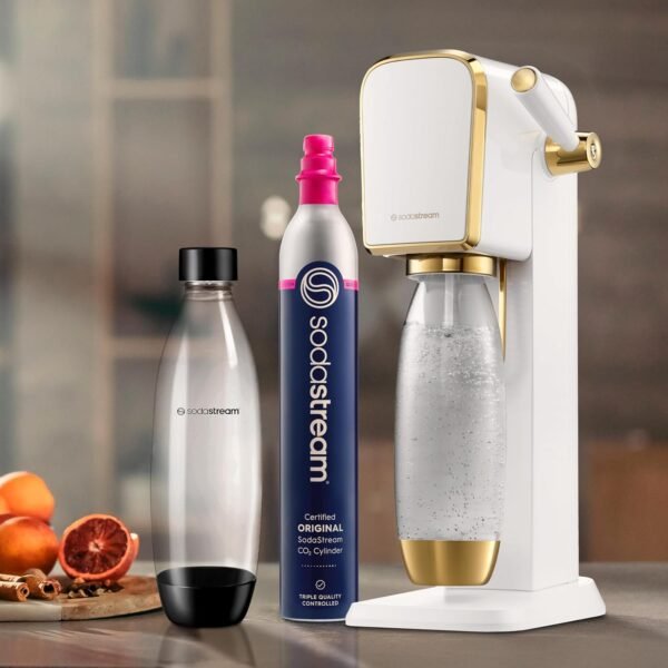 81i9Bs-S4yL._AC_SL1500_ Soda Makers Review SodaStream Art Sparkling Water Maker White Gold Edition
