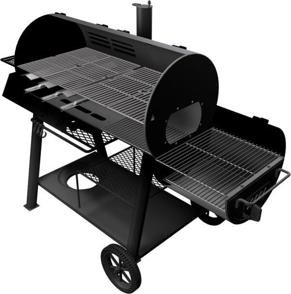 81jPe1aC3dL._AC_SL1500_ Oklahoma Joe's Canyon Combo Charcoal and Gas Smoker Grill review for grilling enthusiasts