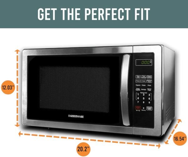 81jp2nRXL._AC_SL1500_-1 Farberware Classic Microwave Oven 1.1 Cu. Ft. 1000-Watt Stainless Steel review