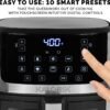 81kIhKHiI9L._AC_SL1500_ Kalorik Air Fryer 5 Quart Review Touchscreen Digital Controls and Smart Cooking Features