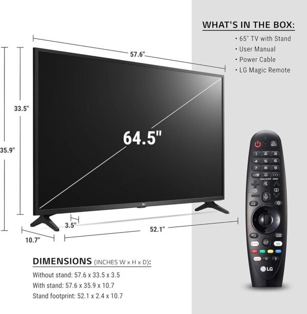 81ryrgV-HcL._AC_SL1500_ LG 65UN7300PUF 4K Smart UHD TV review exploring features, performance, and value