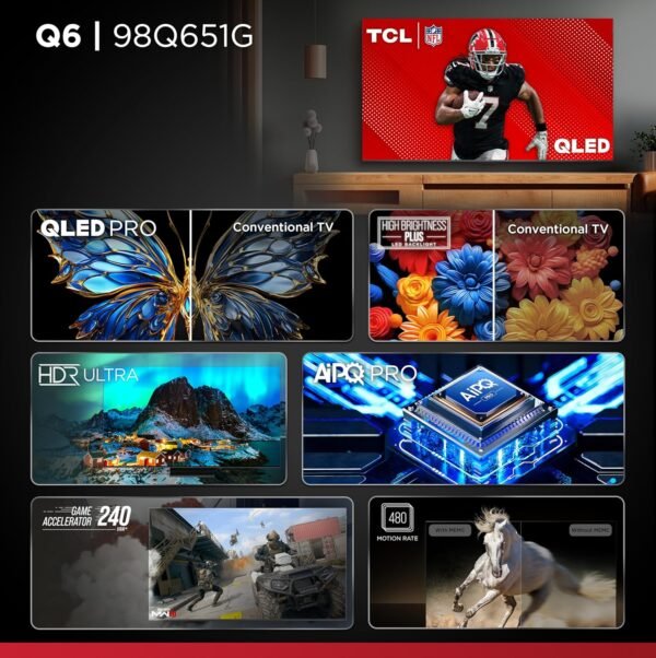 91cXh2XCpUL._AC_SL1500_ Review of TCL 98-Inch Q65 QLED 4K Smart TV for Gaming and Movies
