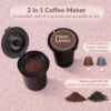 91pe67tdKsL._AC_SL1500_ Review of Mecity Mini Coffee Maker Single Serve Machine for K-Cup and Ground Coffee