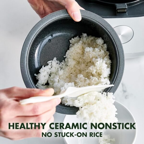 91qBaRxVdtL._AC_SL1500_ GreenPan Healthy Ceramic Nonstick Rice Cooker Review Compact Design and Easy Meal Presets Explained